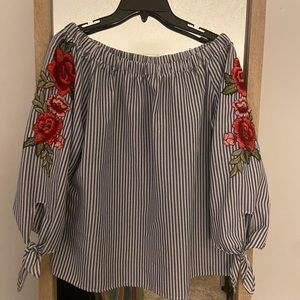 Love J off-the-shoulder Top